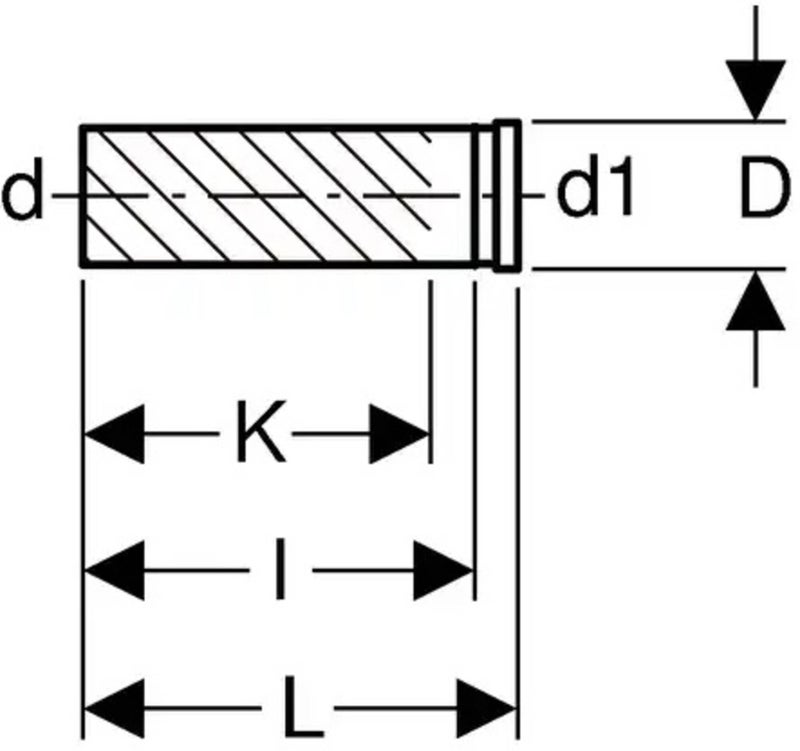 Geberit G366887161 HDPE Straight Connector For Waste Fittings - Image 2
